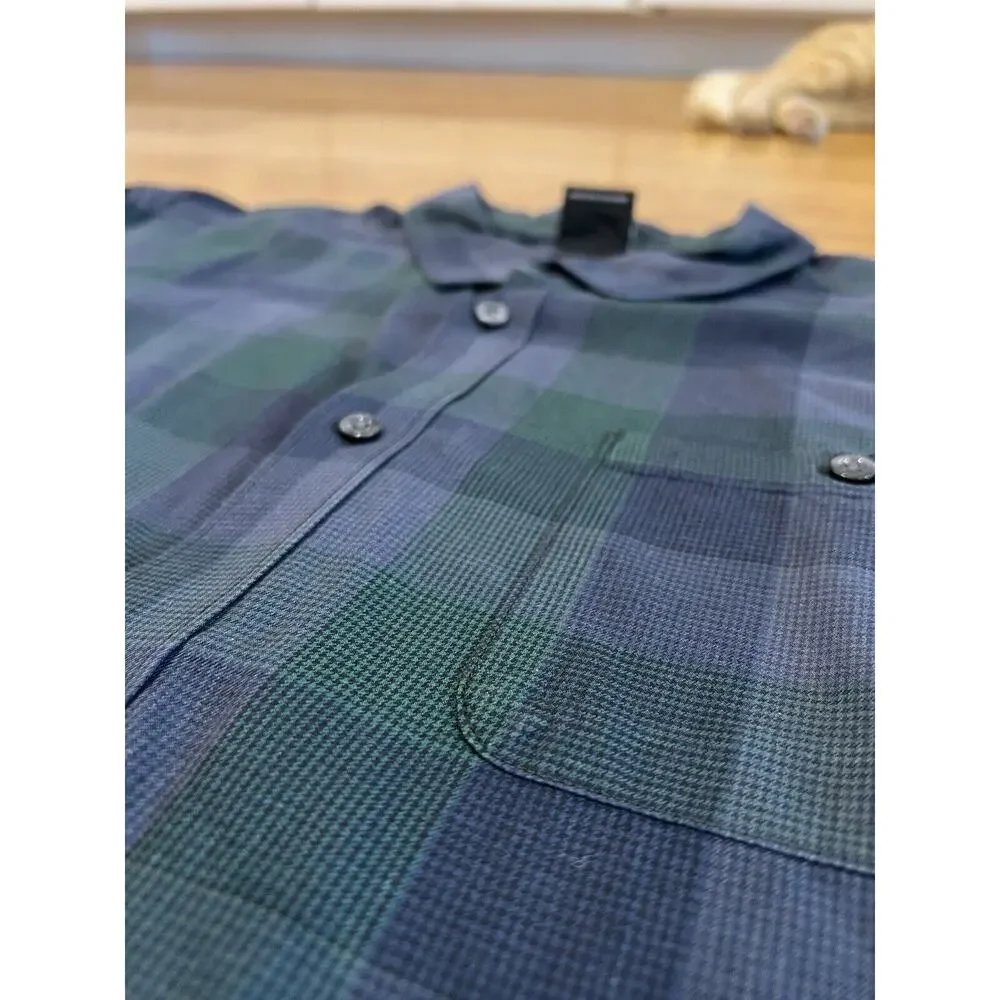 NEW The North Face Hayden 2.0 Shirt Sz XXL Mens Blue Plaid Button Up Long Sleeve